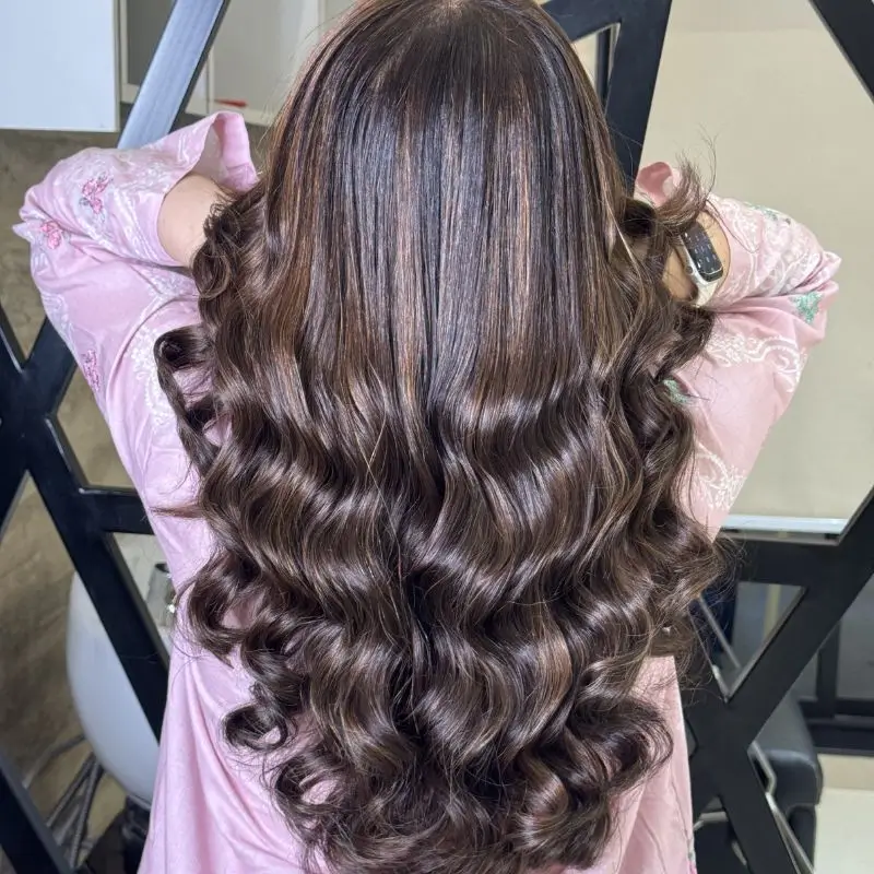 Girl get the Best French Balayage in Faisalabad from Allure Salon