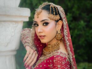 Girl get the best makeup for her baraat day from Allure salon